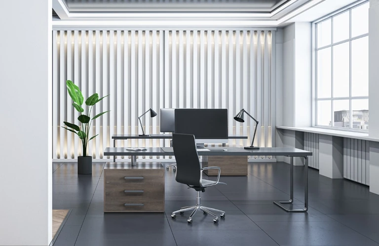 Büroreinigung Leverkusen: modernes Büro nach der Unterhaltsreinigung durch ROLAND